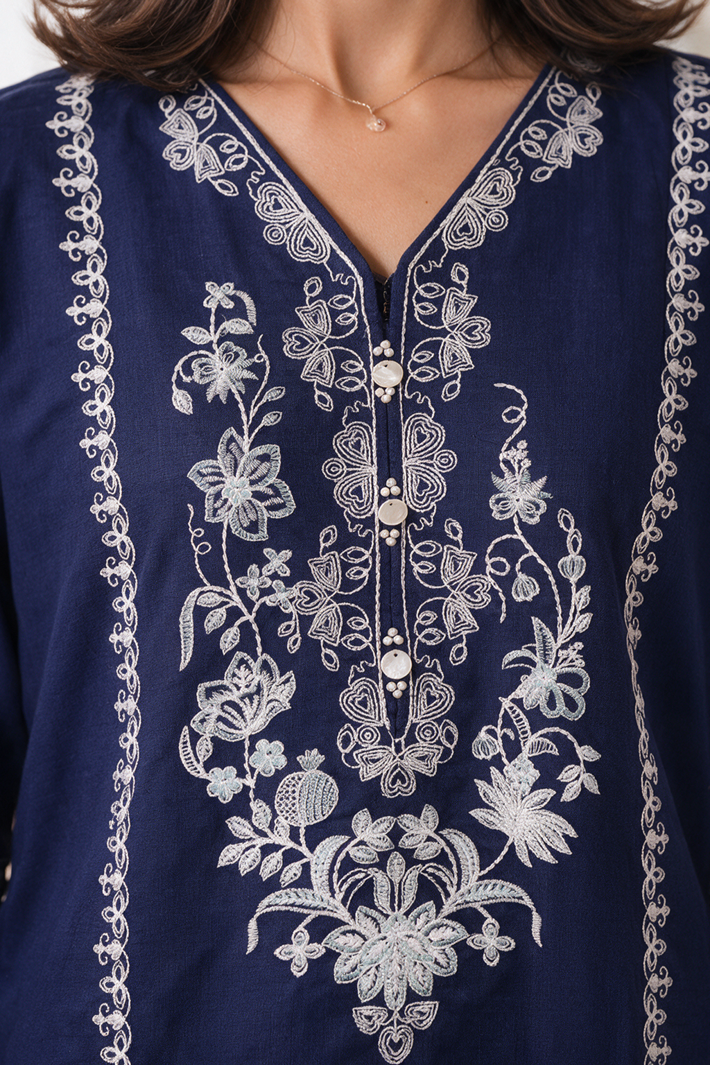 Embroidered Kurta Dupatta Trouser - 3371