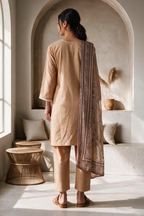 Embroidered Kurta Dupatta Trouser - 3372