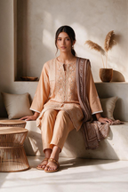 Embroidered Kurta Dupatta Trouser - 3372