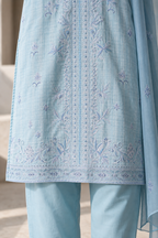 Embroidered Kurta Dupatta Trouser - 3397
