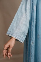 Embroidered Kurta Dupatta Trouser - 3397