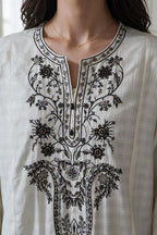 Embroidered Kurta Dupatta Trouser - 3398