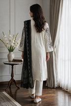Embroidered Kurta Dupatta Trouser - 3398