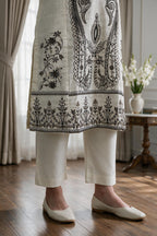 Embroidered Kurta Dupatta Trouser - 3398