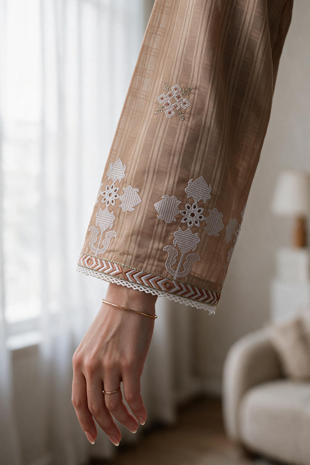 Embroidered Kurta Dupatta Trouser - 3399