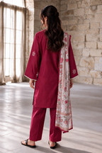 Embroidered Kurta Dupatta Trouser - 3401