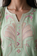 Embroidered Kurta Dupatta Trouser - 3401