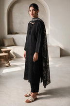 Embroidered Kurta Dupatta Trouser - 3406