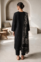 Embroidered Kurta Dupatta Trouser - 3406