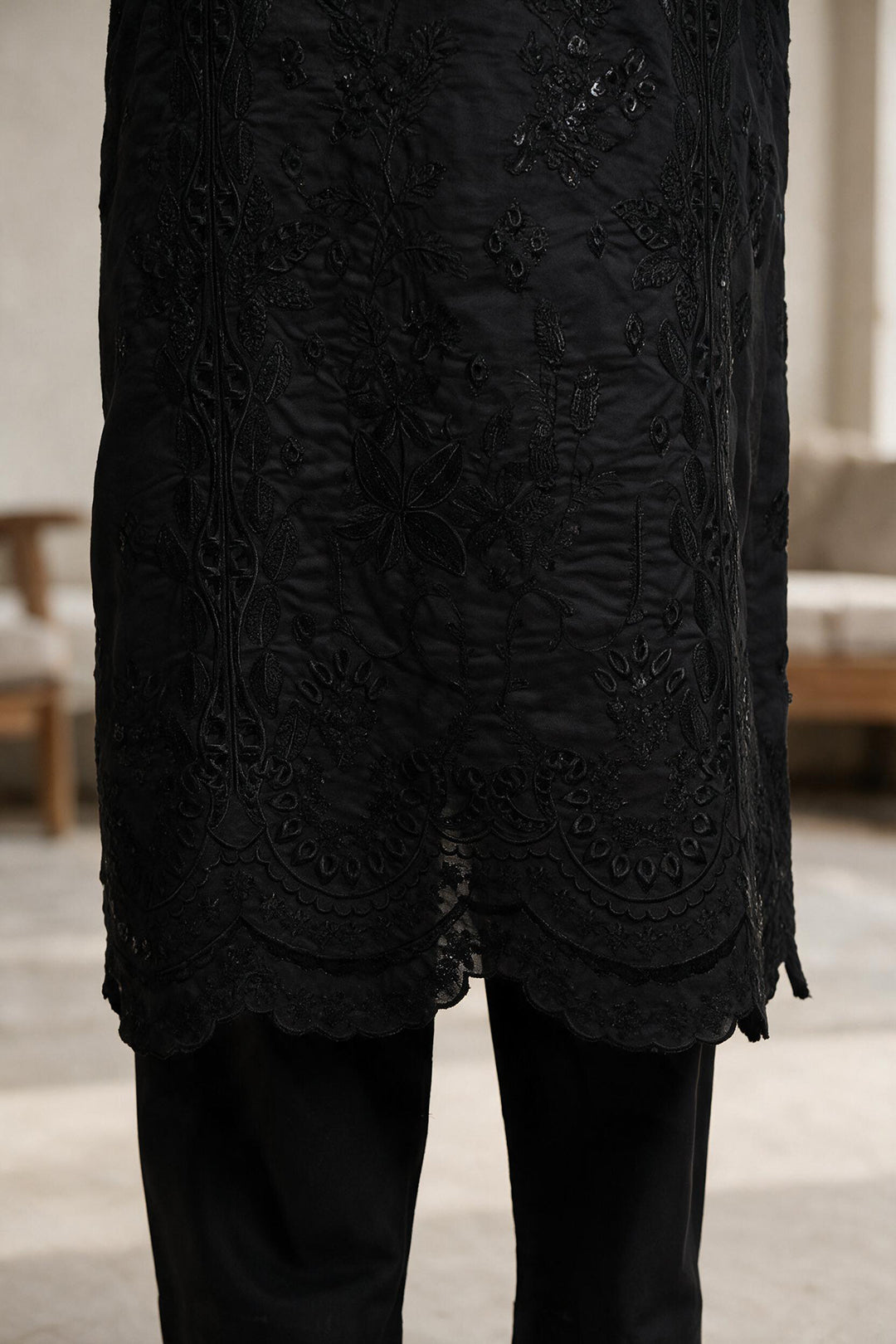 Embroidered Kurta Dupatta Trouser - 3406