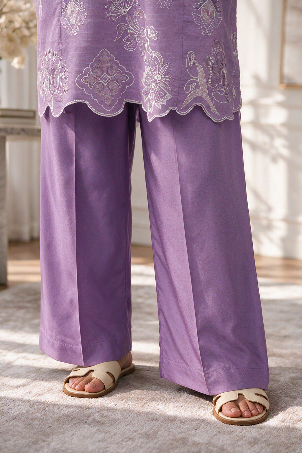 Embroidered Kurta Dupatta Trouser - 3408