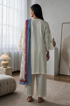 Embroidered Kurta Dupatta Trouser - 3412