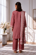 Embroidered Kurta Dupatta Trouser - 3418