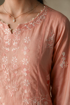 Embroidered Kurta Dupatta Trouser - 3421
