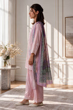Embroidered Kurta Dupatta Trouser - 3458