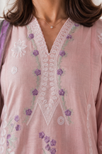 Embroidered Kurta Dupatta Trouser - 3458