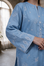Embroidered Kurta Dupatta Trouser - 3468