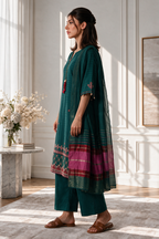 Embroidered Kurta Dupatta Trouser - 3486