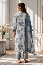Embroidered Kurta Dupatta Trouser - 3649