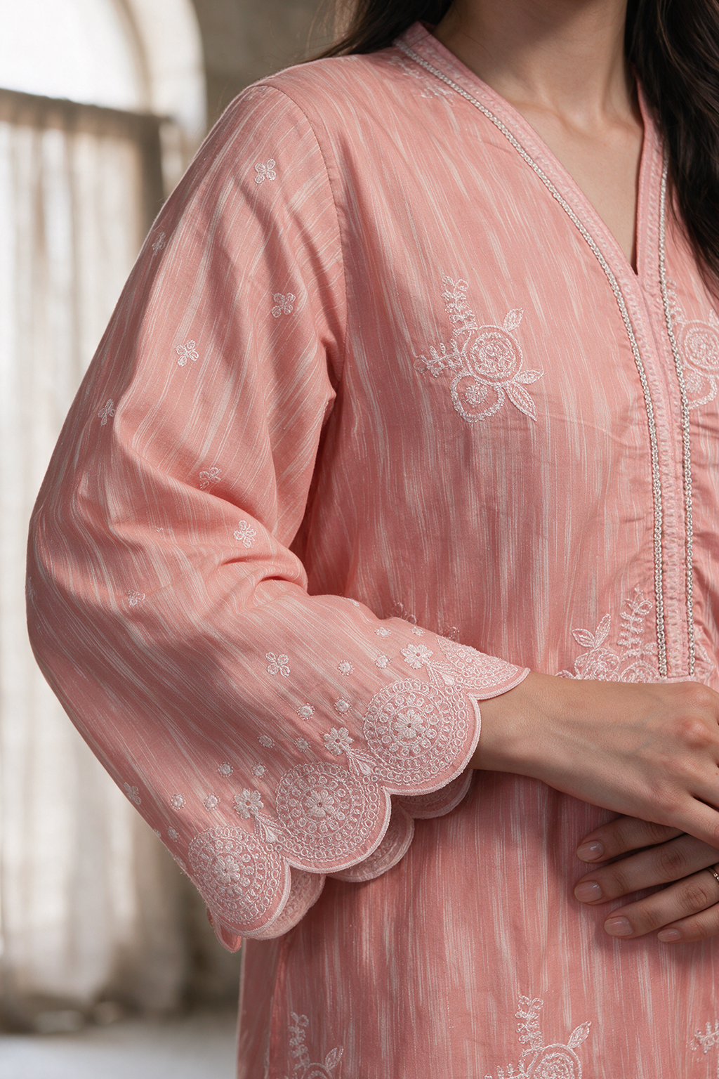 Embroidered Kurta Dupatta Trouser - 3650