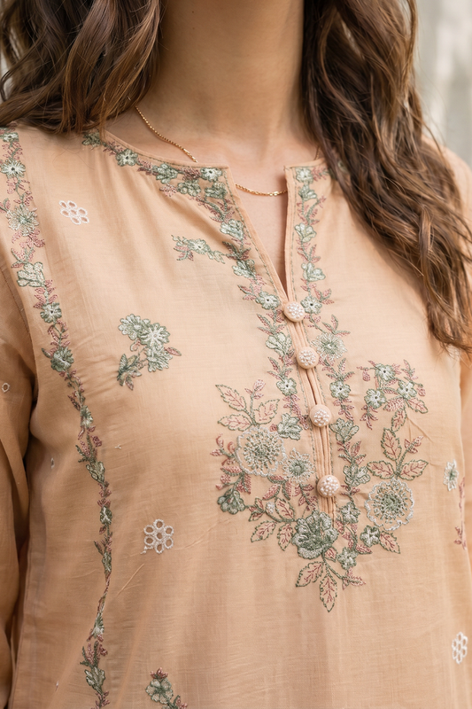 Embroidered Kurta Dupatta Trouser - 3711