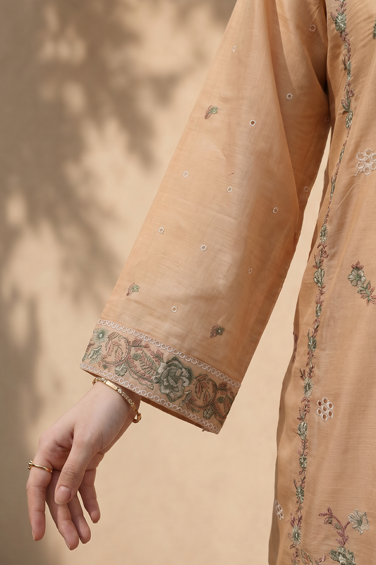 Embroidered Kurta Dupatta Trouser - 3711