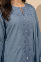 Embroidered Kurta Dupatta Trouser - 3712