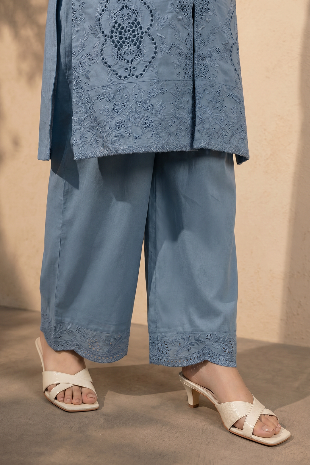 Embroidered Kurta Dupatta Trouser - 3712