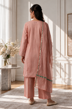 Embroidered Kurta Dupatta Trouser - 3714