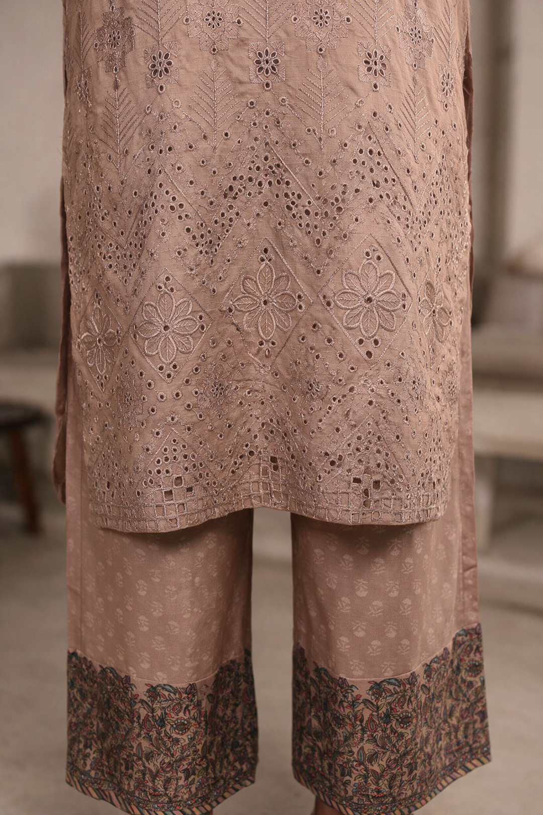 Embroidered Kurta Dupatta Trouser - 3715