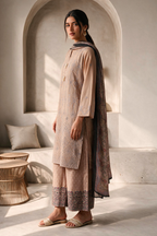 Embroidered Kurta Dupatta Trouser - 3715