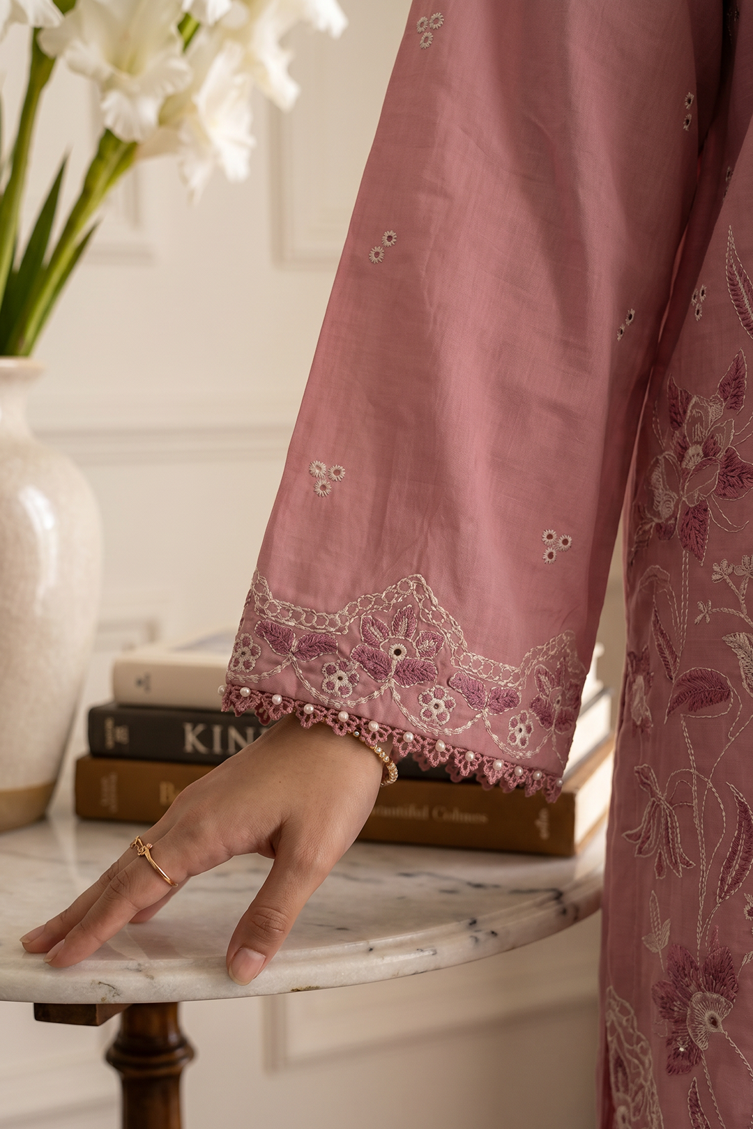 Embroidered Kurta Dupatta Trouser - 3717