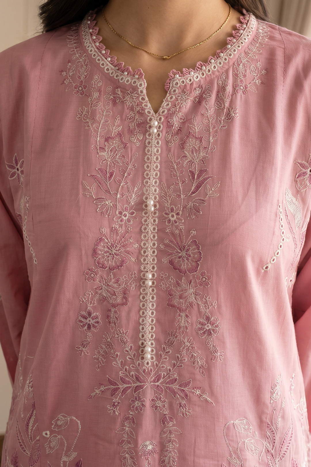 Embroidered Kurta Dupatta Trouser - 3717