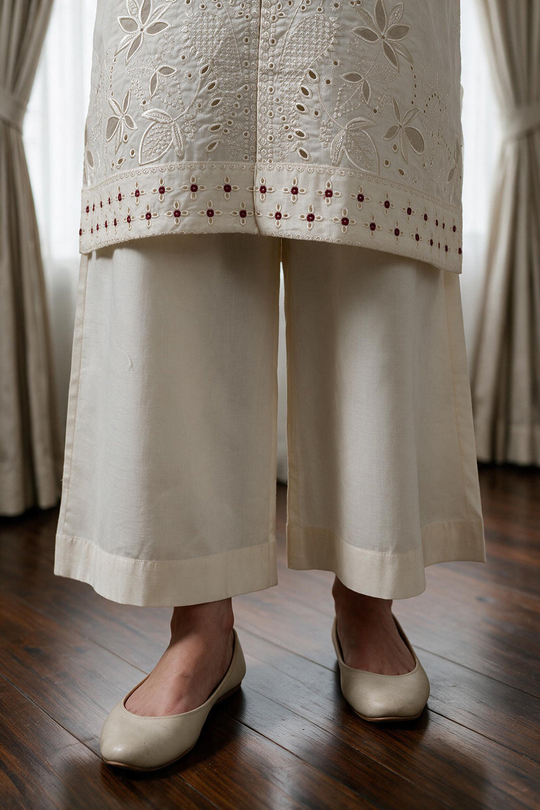 Embroidered Kurta Dupatta Trouser - 3718