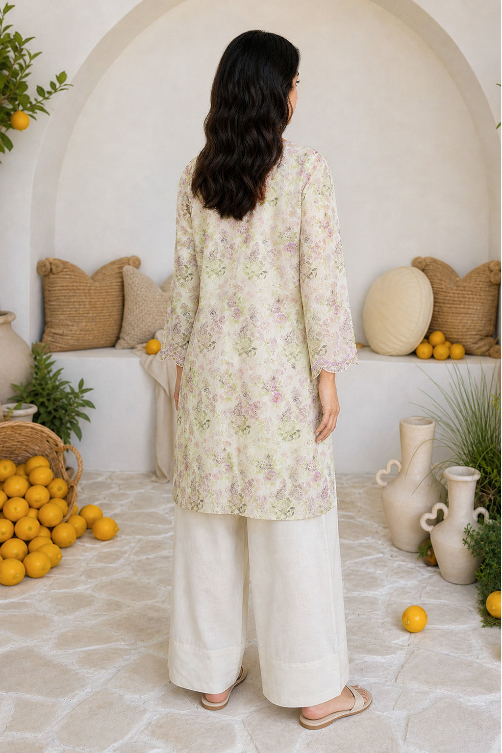 Embroidered Kurta Dupatta Trouser - 3719