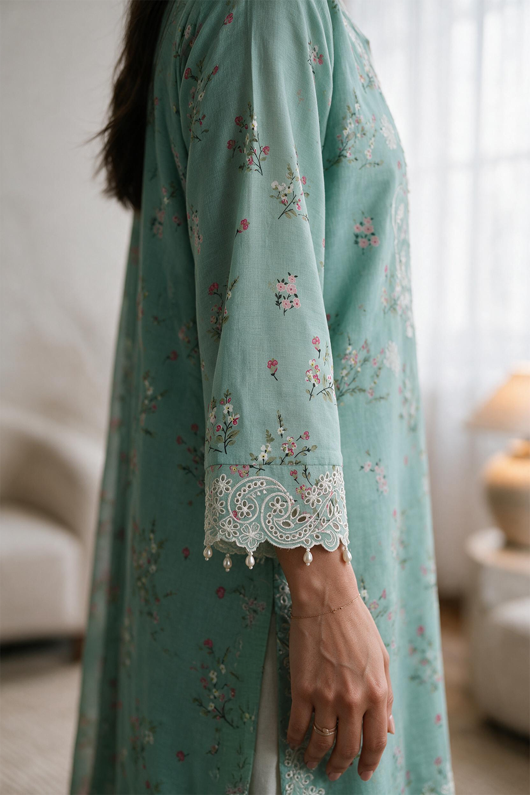Embroidered Kurta Dupatta Trouser - 3720