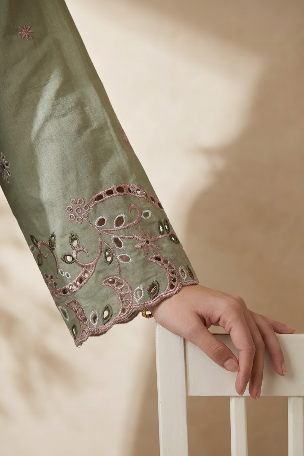 Embroidered Kurta Dupatta Trouser - 3723