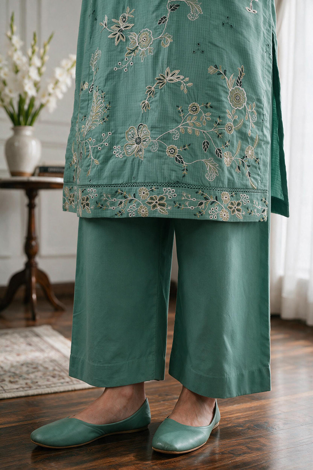 Embroidered Kurta Dupatta Trouser - 3729