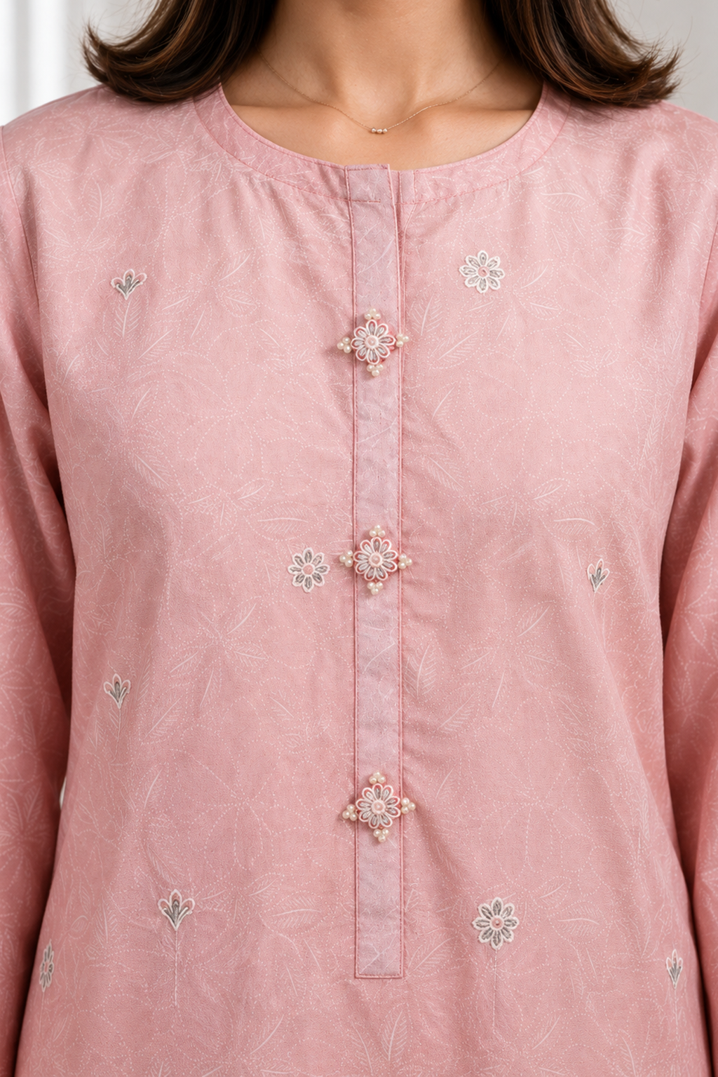 Embroidered Kurta Dupatta Trouser - 3735