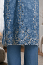 Embroidered Kurta Dupatta Trouser - 3736