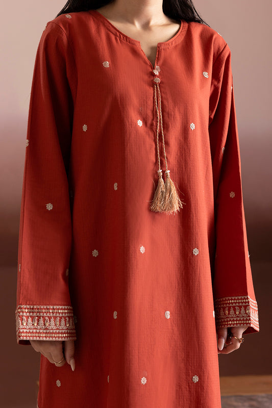 Embroidered Kurta Trouser - 3377
