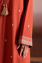 Embroidered Kurta Trouser - 3377