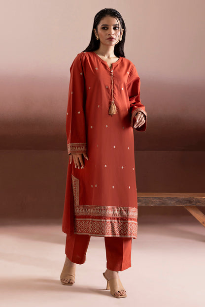 Embroidered Kurta Trouser - 3377