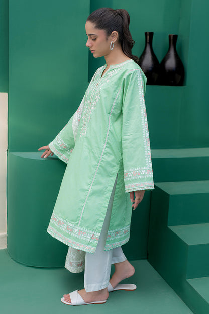 Embroidered Kurta Dupatta - 0747