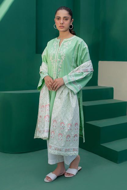 Embroidered Kurta Dupatta - 0747