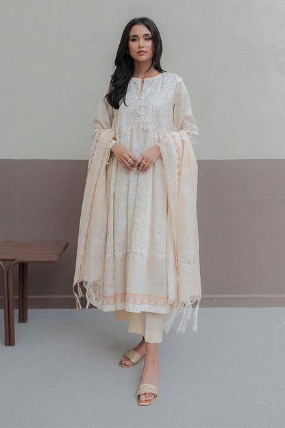 Embroidered Kurta Dupatta - 0749