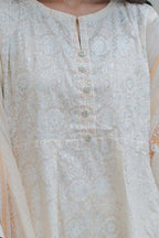 Embroidered Kurta Dupatta - 0749