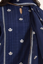 Embroidered Kurta Dupatta Trouser - 0754