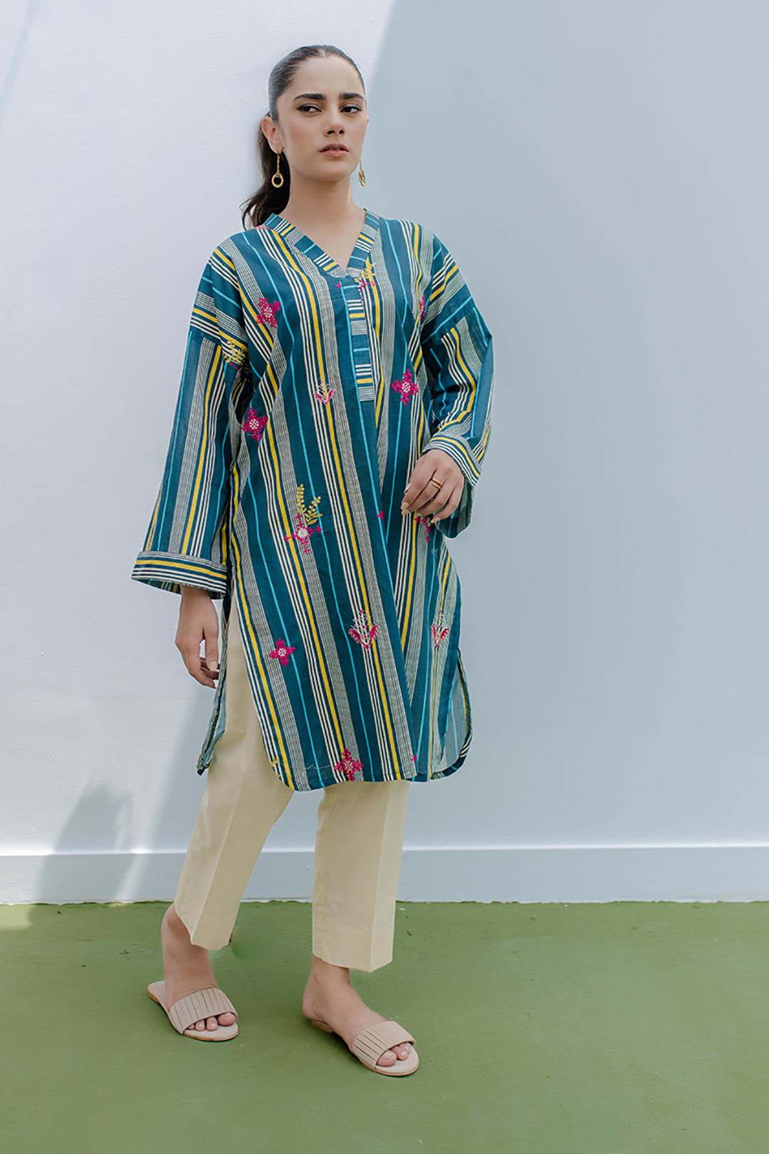 Embroidered Kurta - 1349