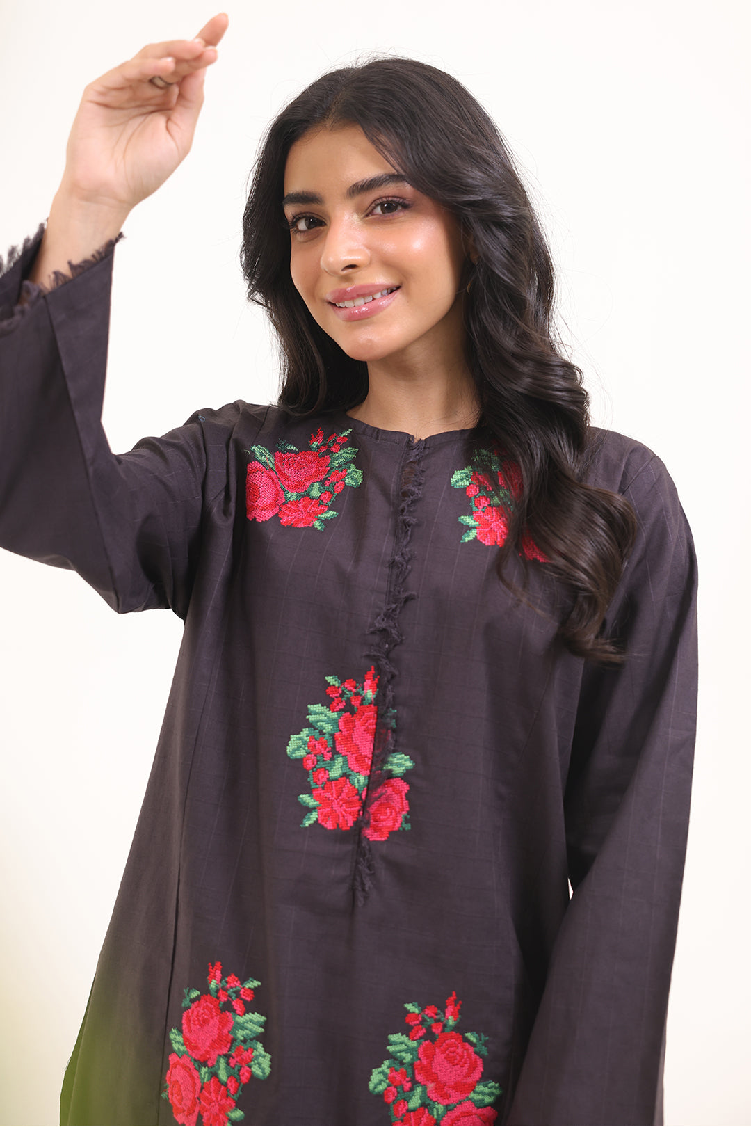 Embroidered Kurta - 1387